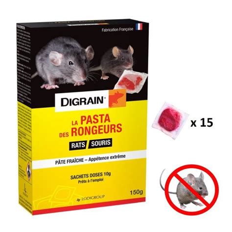 Pâte appat raticide souricide spécial intérieur Cdiscount Au quotidien