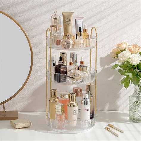 Amazon Rotating Makeup Organizer For Vanity Large Skincare Make