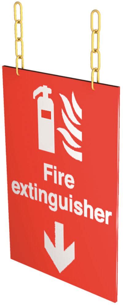 Double Sided Hanging Sign Fire Extinguisher Allsigns