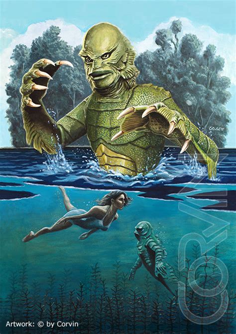 Creature From The Black Lagoon Movie Diamond Painting Cross, 46% OFF