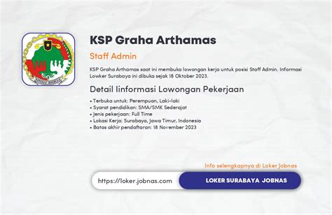 Lowongan Kerja Staff Admin