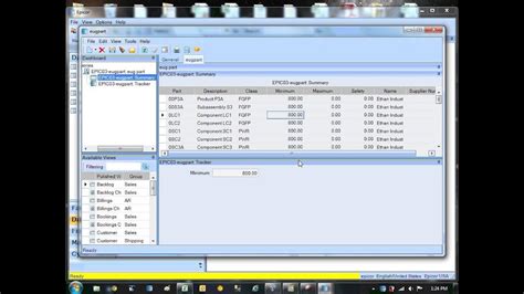 Epicor Dashboard Creation Part 1 Youtube
