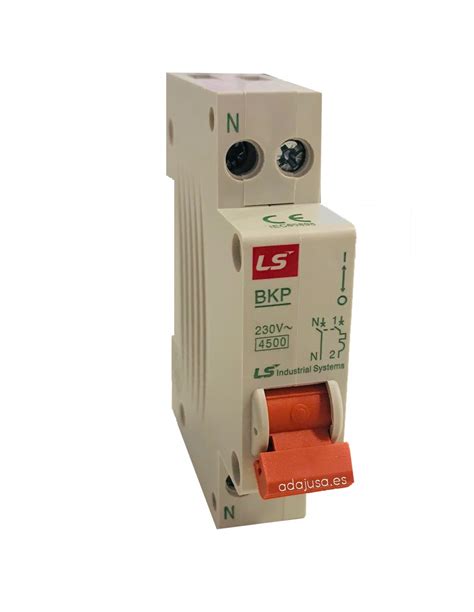 MCB Circuit Breaker 6A 1 Pole Neutral Narrow Profile LS Electric BKP