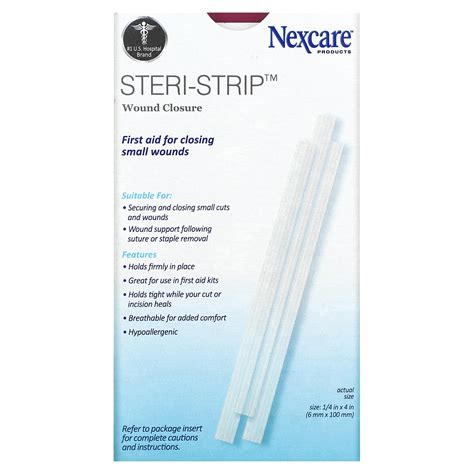 Nexcare Steri Strip Wound Closure 30 Sterile Strips