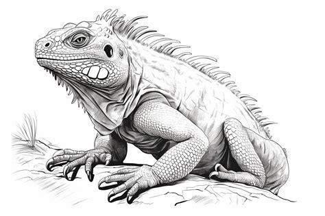 How To Draw An Iguana Yonderoo