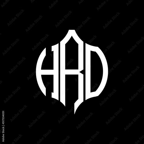 HRO letter logo. HRO best black background vector image. HRO Monogram ...