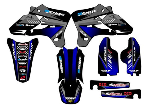 2005 YZ 450 F SURGE Black Senge Graphics Kit Compatible With Yamaha EBay