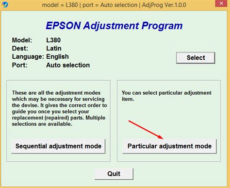 Epson L380 L383 L385 L485 Resetter Adjustment Program Download