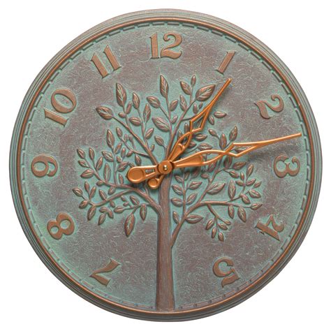 Whitehall Products Tree Of Life 16 In Indoor Outdoor Wall Clock