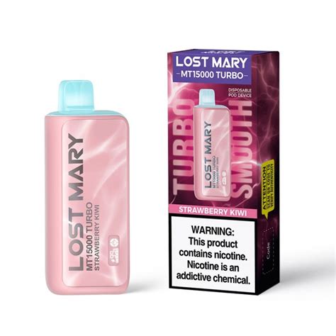 Lost Mary MT15000 Turbo Strawberry Kiwi Disposable Vape 5pcs Pack