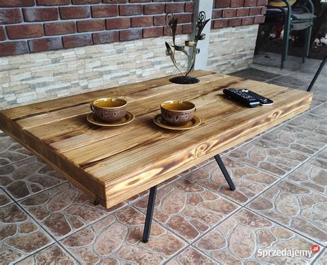 Stolik Kawowy Stare Drewno Loft Rustic Retro Handmade Ozork W