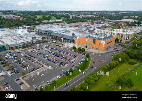 Aerial View Of The Livingston Town Centre And Almondvale Shopping