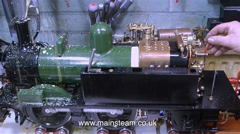 Miniature Steam Locomotives Running On Live Steam In The Workshop Youtube