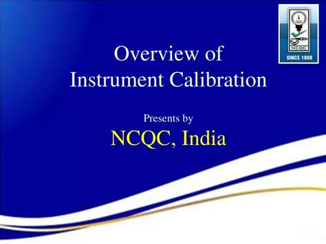 Ppt Overview Of Instrument Calibration Powerpoint Presentation Free Download Id6358286