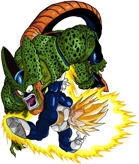 Cell Vs Vegeta Ssj By 19onepiece90 On Deviantart