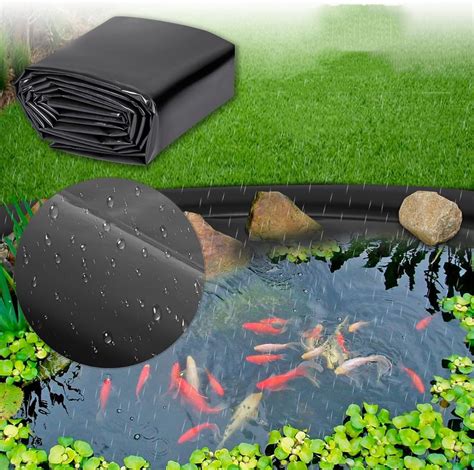 Rwvbm Outdoor Pond Liner Mm Thick Waterproof Membrane Fish Pond