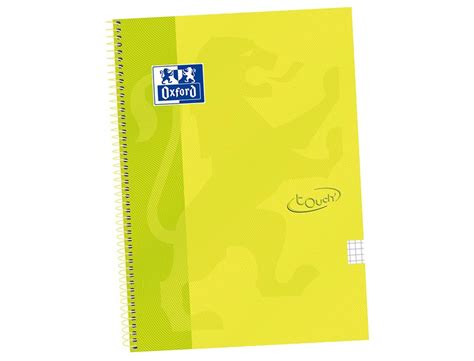 Cuaderno Espiral Oxford Tapa Extradura Folio H Cuadricula Mm Lima