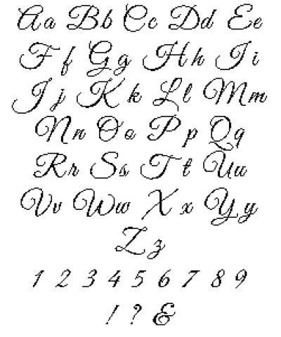 Calligraphy Fonts A To Z Capital Letters And Small Pdf - Calligraphy ...