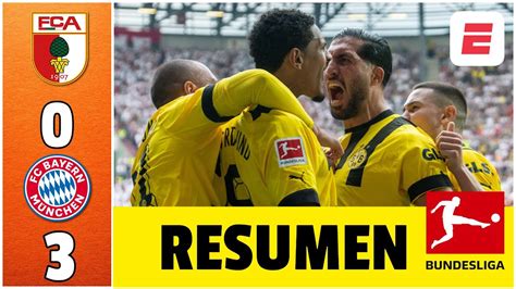 Borussia Dortmund goleó aL Augsburgo y quedó a un paso del título