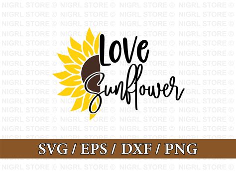 Love Sunflower Sunflower Svg Bundle Graphic By Nigel Store · Creative Fabrica