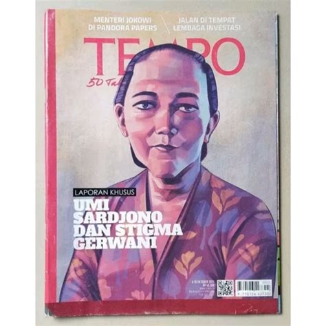 Jual Majalah Tempo 4 Oktober 2021 Laporan Khusus Umi Sardjono Dan