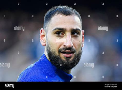 Gianluigi Donnarumma Goalkeeper During The Public Training Of The