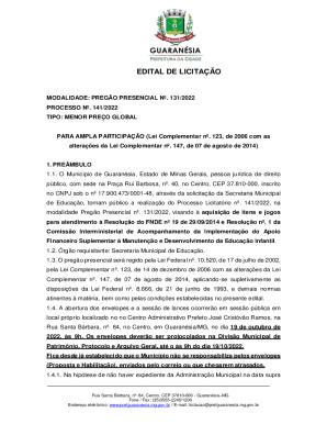 Preenchível Disponível 1 PROTOCOLO DE RETIRADA DE EDITAL PREGO Fax