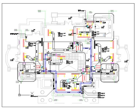 AutoCAD House Plumbing Layout Plan Design Cadbull | designinte.com