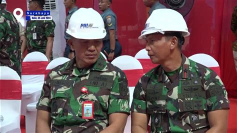 Kaskoarmada Ii Hadiri First Steel Cutting Ceremony Kapal Frigate Merah Putih Kedua Di Pt Pal