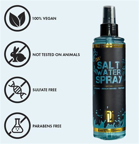 Da Dude Da Salt Water Spray Sea Salt Spray For Hair Men Vegan Seasalt