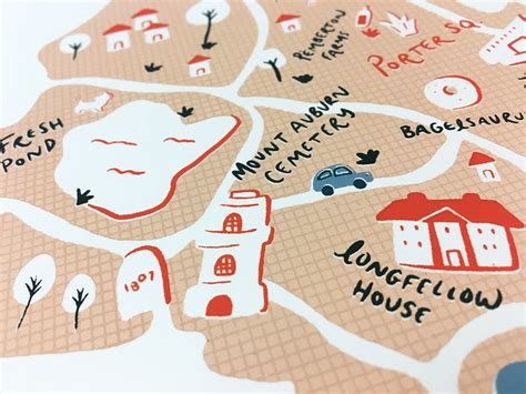 Illustrated Map of Cambridge on Behance