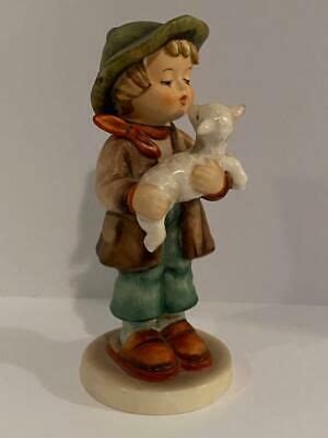 Goebel Hummel The Lost Sheep Figurine Tm Boy Holding Lamb Very Good