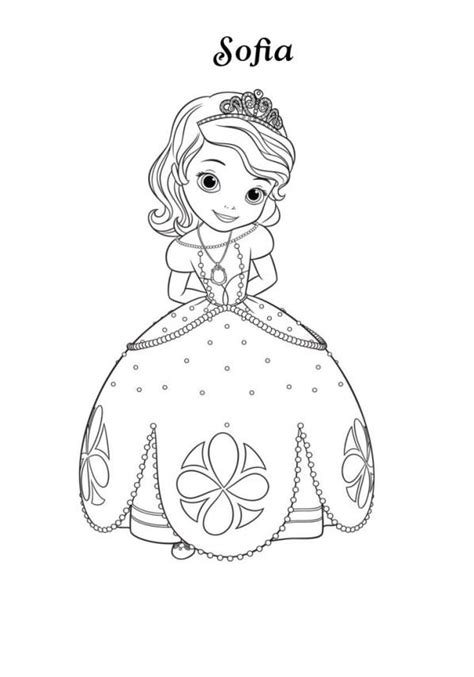 Kids N Coloring Page Sofia The First Princess Sofia