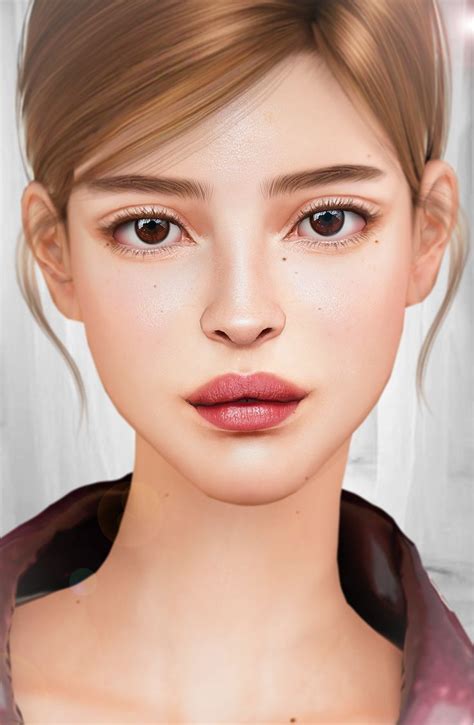 Poyopoyo Lips Set Poyopoyo In Sims Cc Skin Model Face