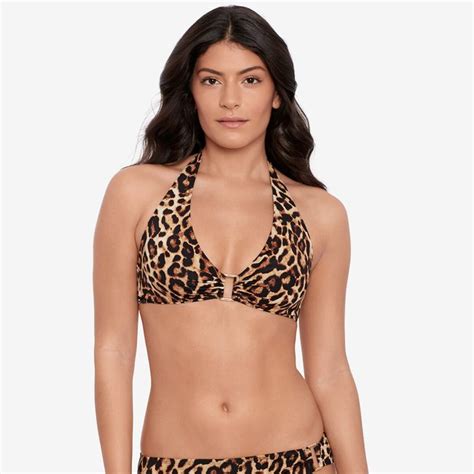 Bikini Oberteil Mit Leo Printmuster Leopardenmuster Lauren Ralph Lauren