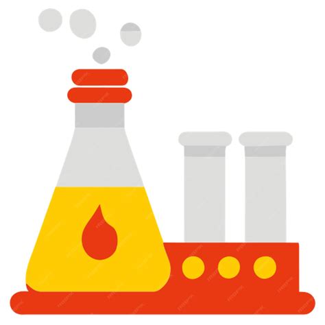 Premium Vector Chemical Industry Icon Colored Shapes