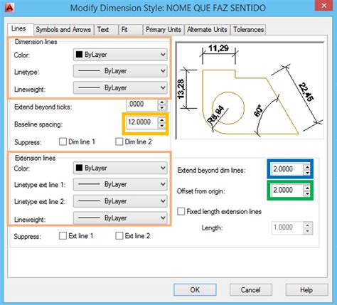 S O S CAD Configuração de cotas