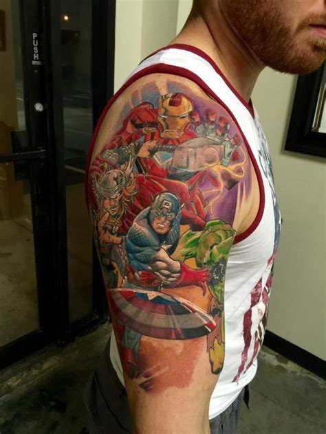 Avengers Tattoo Shoulder