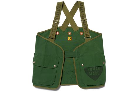 Human Made Hunting Vest Green Mens Ss23 Gb