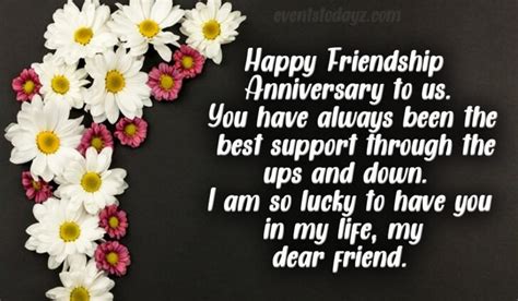 Friendship Anniversary Wishes And Messages With Images