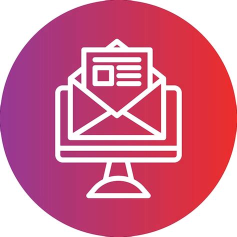 Premium Vector Vector Design E Newsletter Icon Style