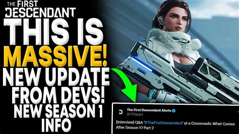 The First Descendant MASSIVE UPDATE FROM DEVS CHANGES New Dev QNA