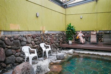 Yamanami No Yu Beppu Onsen Outdoor Bath Relaxation Area Enjoy Onsen