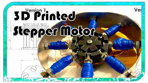 3d Printed Stepper Motor All Parts On Thinkiverse Youtube