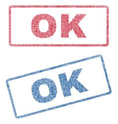 Ok rubber stamp Royalty Free Vector Image - VectorStock