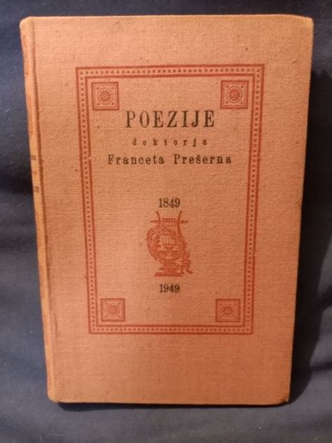 Poezije Doktorja Franceta Pre Erna