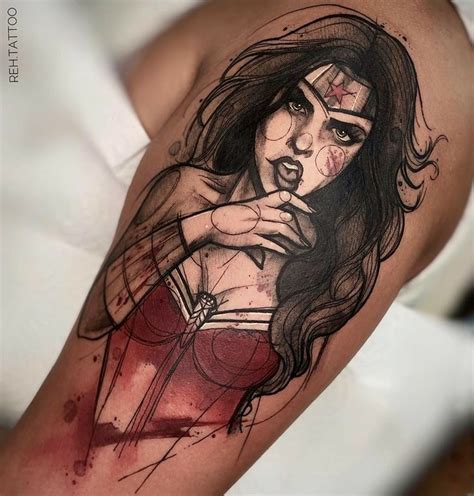 Pin By Alta McGuire On Tattoos Piercings Wonder Woman Tattoo