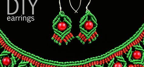 Diy Macrame Earrings With Diamonds And Beads Jewelry Wonderhowto