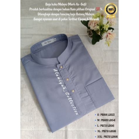 Jual Baju Koko As Sufi Abu Keunguan Toyobo Original Shopee Indonesia