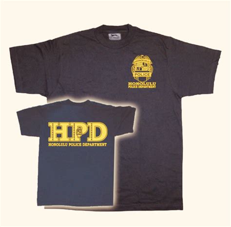 Camiseta Policía Honolulu Hawái Estados Unidos Insignia Online